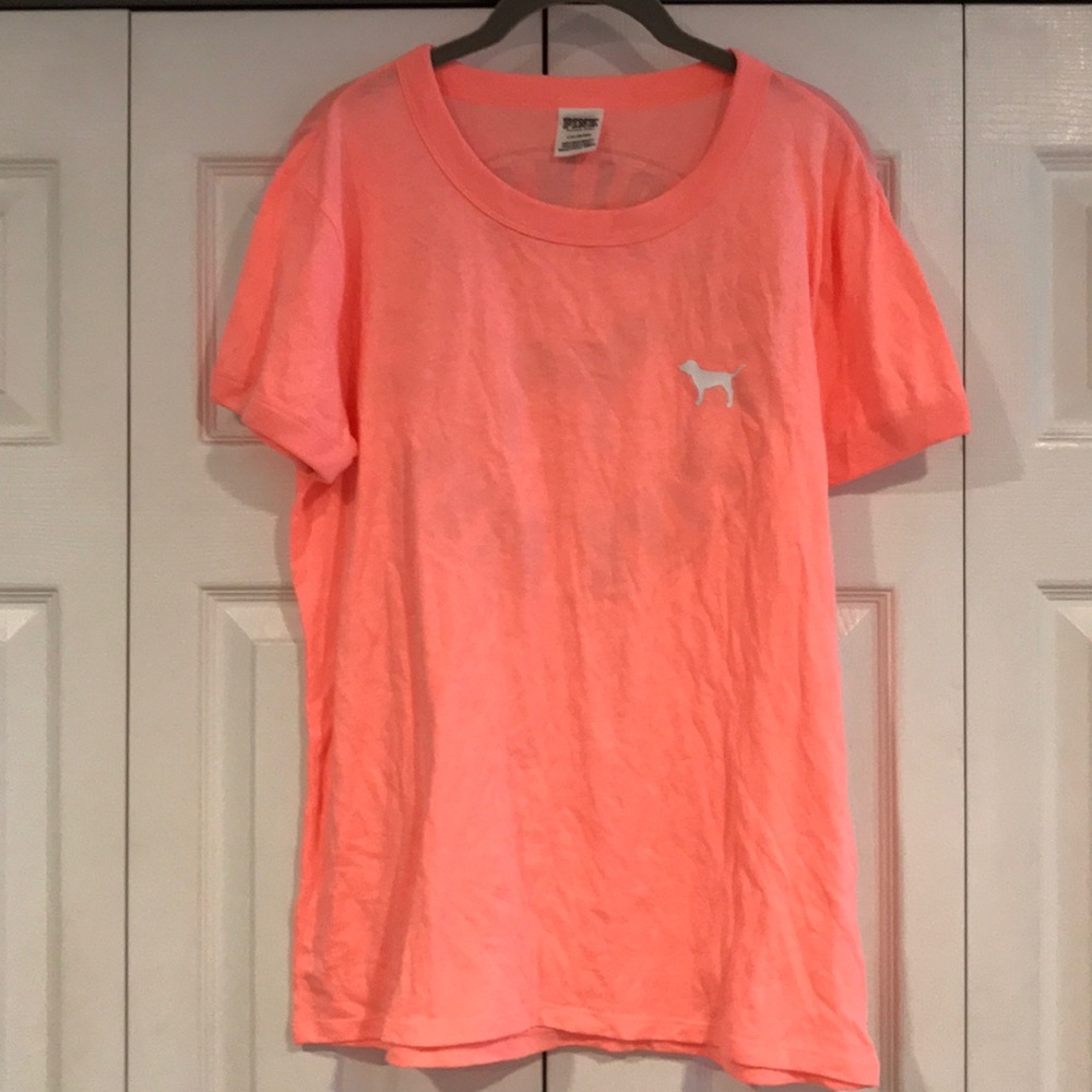 Victoria’s Secret t-shirt. Peach color size Large